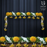 Load image into Gallery viewer, Bandhanwar in White &amp; Yellow Flowers
