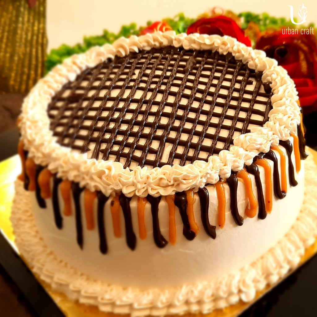 Chocolate & Caramel Mousse Cake 1Kg