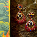Load image into Gallery viewer, Masakali Maroon Earrings

