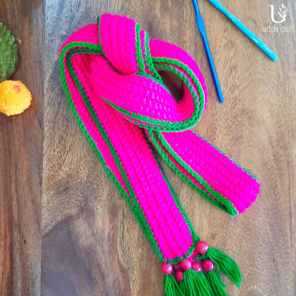 Pink & Green Stole