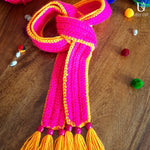 Load image into Gallery viewer, Pink-Mango Yellow Stole 70 X 2
