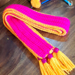 Load image into Gallery viewer, Pink-Mango Yellow Stole

