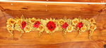 Load image into Gallery viewer, Toran In Golden Leaves &amp; Red Roses
